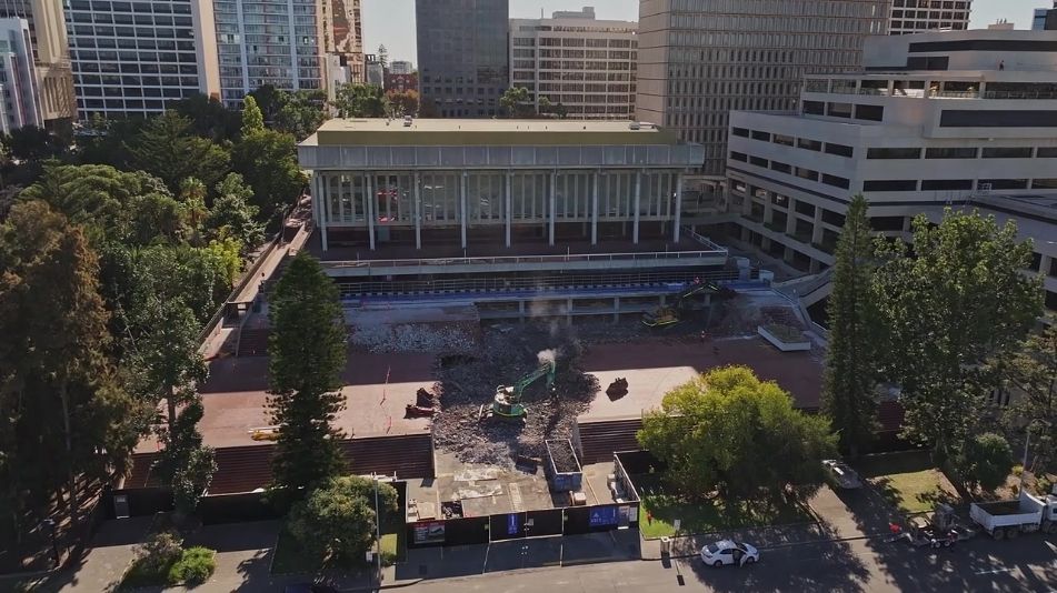 Demolition of Perth concert hall 2025 completed by Focus Demolition