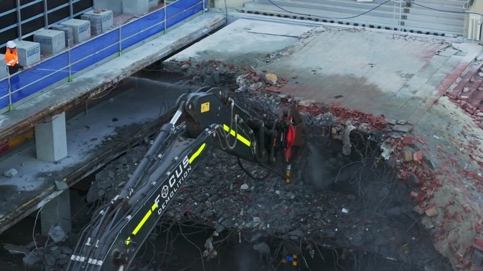 Demolition of Perth concert hall 2025 completed by Focus Demolition