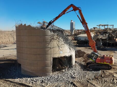 Westgold Meekatharra fine ore bin demolition by Focus Demolition